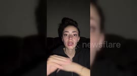 Gazan journalist Plestia Alaqad speaking about situation in Gaza, Palestine