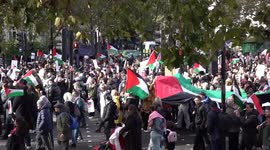 London protest demands a ceasefire in the Israel-Hamas conflict