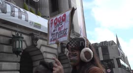 Pro-Palestine Protesters Demand Boycott of BBC, Starbucks, and Marks & Spencer Over Israel Support, Nottingham, UK