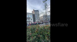 March in Solidarity with Palestine in Warsaw, Poland