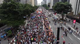 Protest against the Israeli massacre in the Gaza Strip that has killed more than eight thousand Palestinians, including 3,500 children, according to local sources.