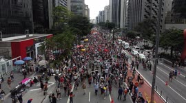 Protest against the Israeli massacre in the Gaza Strip that has killed more than eight thousand Palestinians, including 3,500 children, according to local sources.