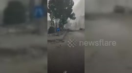 Ambulances struggle to reach the targeted areas due to Israel Bombardment in Gaza