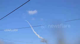 Hamas Release Missile Volley On Tel Aviv