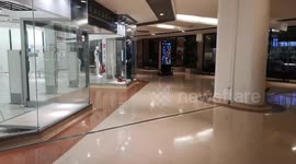 In The Mall in Romford, an eerie sight can be seen as Micheal Myers from the famous movie Halloween lurks in a shop window