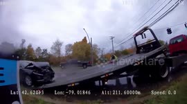 Mike Masullo's confrontation with a police officer in New York, USA