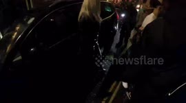 Maya Jama arrives at her Halloween party dressed as Storm from the X-Men. Maya Jama's Party was held in South London