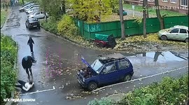 Hero pensioner trips and wrestles with robber who stole phone from young schoolboy