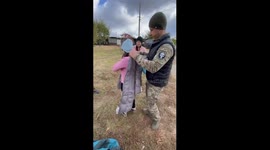 Ukrainian humanitarian aid provides clothes to displaced residents amidst Russia-Ukraine conflict