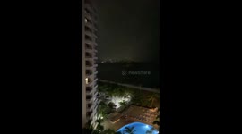 Video captures ominous storm brewing over Acapulco before category 5 hurricane Otis strikes