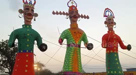 Hindu 'Dussehra Festival' Marks The Triumph Of Good Over Evil, In India