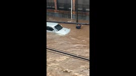 Devastating floodwaters turn Luque streets into rivers