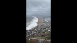Storm Ciaran: Isle of Portland cut off from mainland as flooding threatens area
