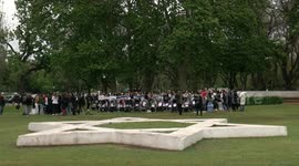 Women call for release of children abducted by Hamas in Buenos Aires, Argentina