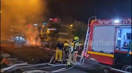 Rocket attacks leave vehicles ablaze in Israel's Kiryat Shmona