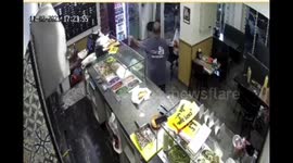 CCTV VIDEO Direct hit in Kiryat Shmona this evening.