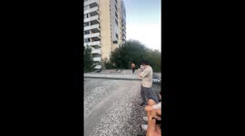 Watch daredevil's incredible leap across 16-foot gap between roofs