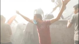 400 Palestinians were killed after Israeli aircraft bombed a residential neighborhood in Gaza Strip