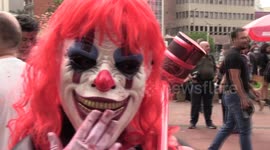 People show off at the 16th Zombie Walk on All Souls' Day in Sao Paulo, Brazil