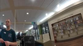 Heroic Officer Smith Executes Daring Takedown of Suspect in a Library of Kenosha, WI, USA