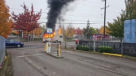 RV fire Portland