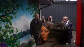 The Prince and Princess of Wales play pool with young people in Scotland