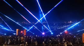 The annual Alexandra Palace Laser Show that takes place just before it's firework display