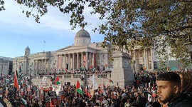 Pro Palestine protest organised by Friends of Al aqsa at Trafalgar Square 04/11/23