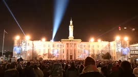 The Walthamstow Light ShowSpectaular held outside the Town Hall on fireworks night