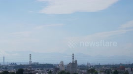Timelapse video : A River of cloud showed up in the sky in Tokyo, Japan