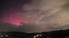 Surprise aurora display delights residents in Devon