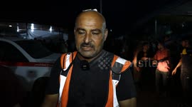 Dozens of Palestinian martyrs and wounded arrived at Al-Shifa Hospital after last night's Israeli bombing of the Gaza Strip.