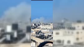 Battles between Hamas and the Israeli forces in Gaza