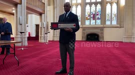 Ian Wright receives Freedom of the City of London, UK