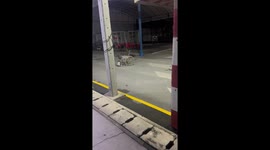 Ghost wheelchair rolls around without anyone near