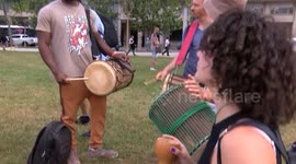 Afro-descendant communities march in Buenos Aires, Argentina