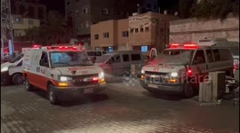 Two Ambulances Damaged In Gaza Hosptial Attack