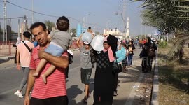 50,000 Palestinians flee northern Gaza in one day as Israeli military moves in