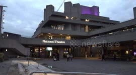 Stock shots of the National Theatre on the South Bank in London, UK