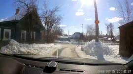 Horse and Cart Fail in the Snow
