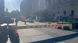 Strict policing measures in place in Whitehall Street ahead of London protests