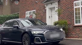 Suella Braverman leaves Hertfordshire home in Bushey, UK