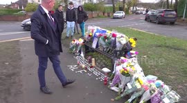 MP for Pudsey visits Horsforth following the killing of a 15-year-old boy in UK