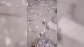 Destruction caused by Israeli bombing on Ainata, Lebanon