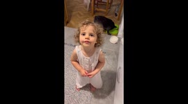 Girl Tries a Glass of Lime Juice