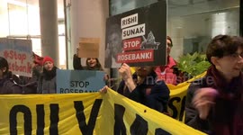 Greta Thunberg joins Rosebank protest outside Guildhall as Rishi Sunak attends Lord Mayor’s Banquet