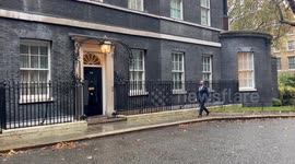 Cleverly enters Downing Street in London, UK as Suella Braverman sacked as Home Secretary