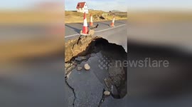 Iceland volcanic activity: Grindavik road destroyed by earthquakes as magma swells below surface