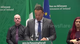 Taoiseach Leo Varadkar speaks on tackling housing crisis in Dublin, Ireland