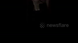 Bombing around the Shifa Hospital in Gaza before the Israeli raid it